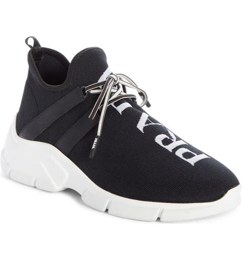 prada knit sneakers women's